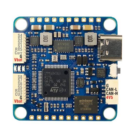 Matek MATEKSYS H7A3-SLIM STM32H7A3RIT6 Flight Controller 2~8S RC Long Range Racing Drone Built-in ICM42688P Plastic